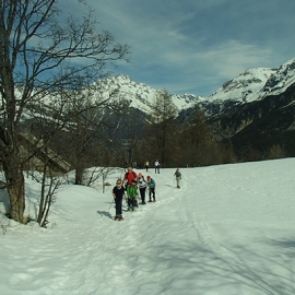 SNOW SHOEING